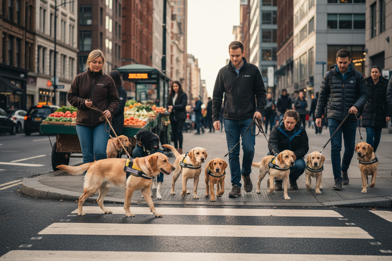 Chiens de travail et d'utilité | Chiens guides d’aveugles : une vie entière de travail